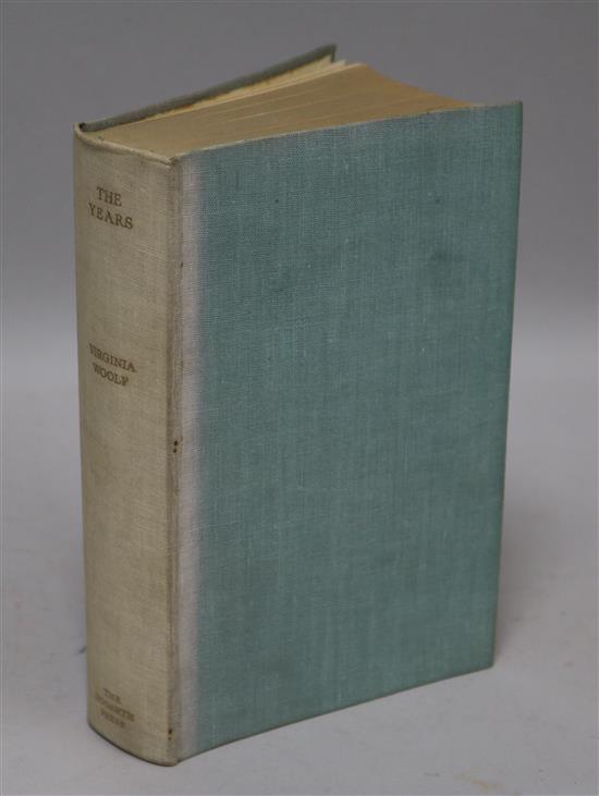 Woolf, Virginia - The Years, 1st edition, 8vo, cloth, Hogarth Press, London 1937